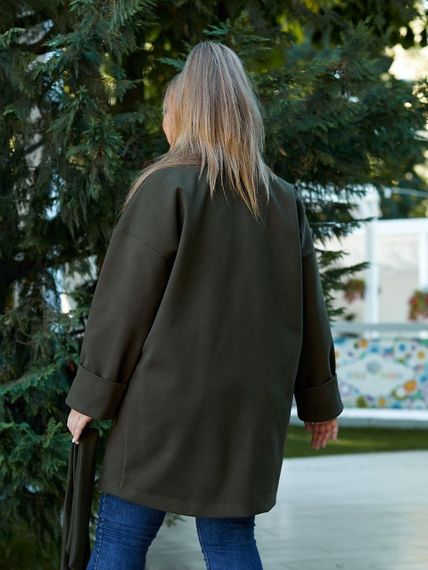 Женское кашемировое пальто Sofia, Модель 6423 Хаки, 46-48 | Зображення 3