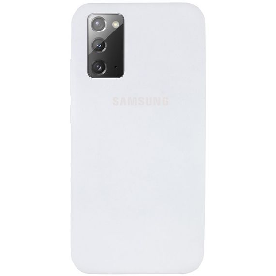 Чохол Silicone Cover Full Protective (AA) для Samsung Galaxy Note 20 Білий / White