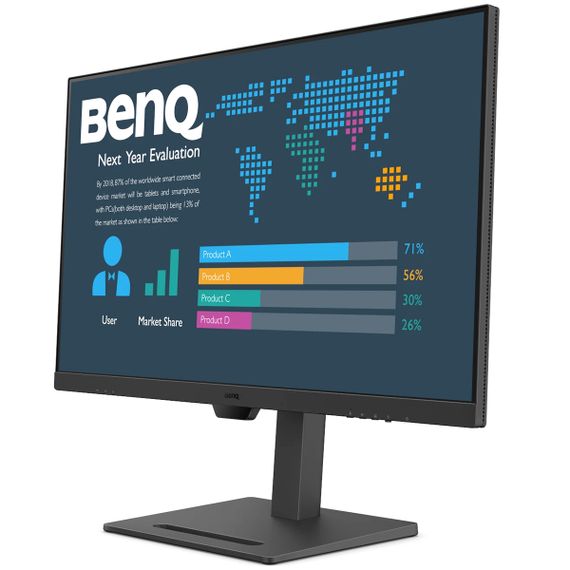 TFT 31.5" BenQ BL3290QT, IPS, 2K QHD, 75Hz, HDMI, DP, DP-out, USB-C, HAS, USB-hub, колонки, чорний | Зображення 2