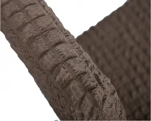 Комплект чехлов на стулья без оборки 6 штук (коричневый) | Зображення 3