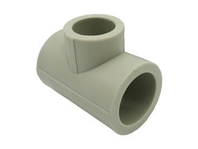 Трійник редукційний PPR Ø32x25x32 сірий колір Grandi 20/100шт