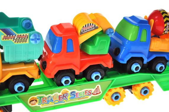 Автовоз конструктор 8636A в кульку р.43x5x6 см YG Toys | Зображення 3