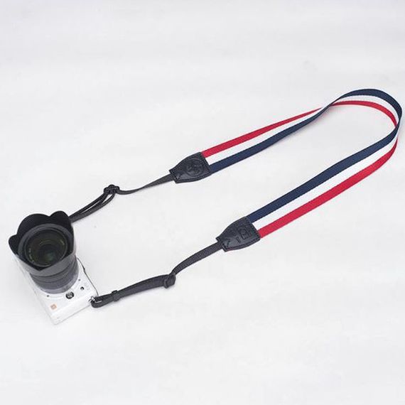 Тканевый ремень для фотоаппарата универсальный CAMERA STRAP нашейный плечевой из ткани для фотокамеры | Зображення 4