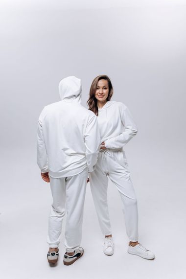 Костюм чоловічий (unisex) білий двохнитка | Зображення 1