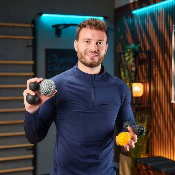 Набір масажних м'ячів Trex Sport TX-005MSC 5в1 для йоги та фітнесу EPP | Зображення 8