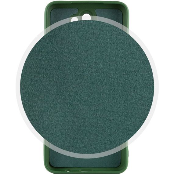 Чохол TPU GETMAN Liquid Silk Full Camera для Xiaomi Redmi 9 Зелений / Dark green | Зображення 2