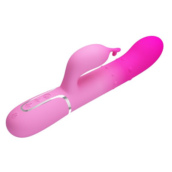 Вибратор-кролик с шариками в корпусе PRETTY LOVE Shima розовый, 22.6 х 3.4 см Sex Aura | Зображення 2