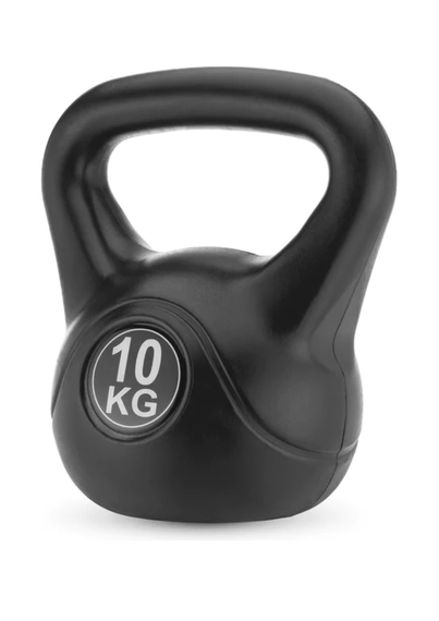 Гиря вінілова Gymtek 10кг чорний | Зображення 1