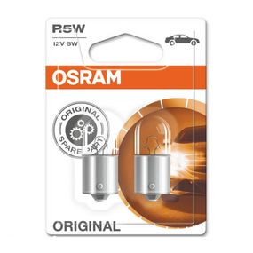 Показні лампа розжарювання OSRAM 5007-02B R5W 12 V BA15s 10X2 Blister