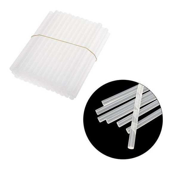 Комплект стрижнів клейових прозорих 11,2*200 мм, 1 кг, картонне пакування INTERTOOL RT-1015 | Зображення 1