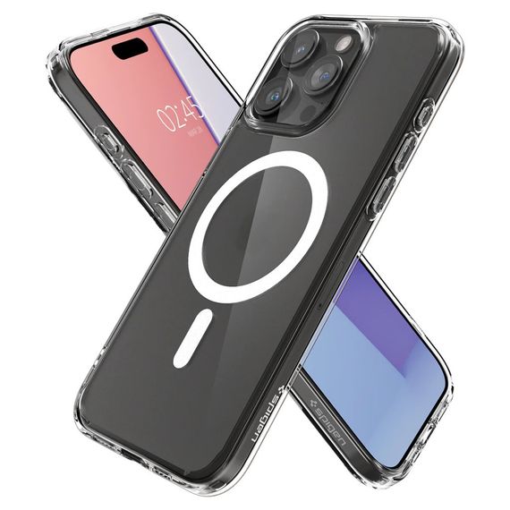 Чохол до мобільного телефона Spigen iPhone 15 Pro Max Ultra Hybrid MagFit Frost Clear (ACS06580) | Зображення 1