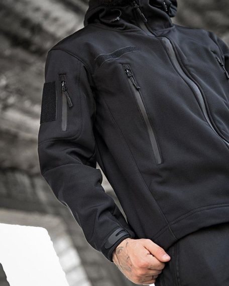 Тактична куртка softshell masad чорна | Зображення 6