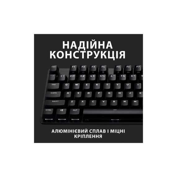 Клавіатура Logitech G413 TKL SE Mechanical Tactile Switch USB UA Black (920-010446) | Зображення 3