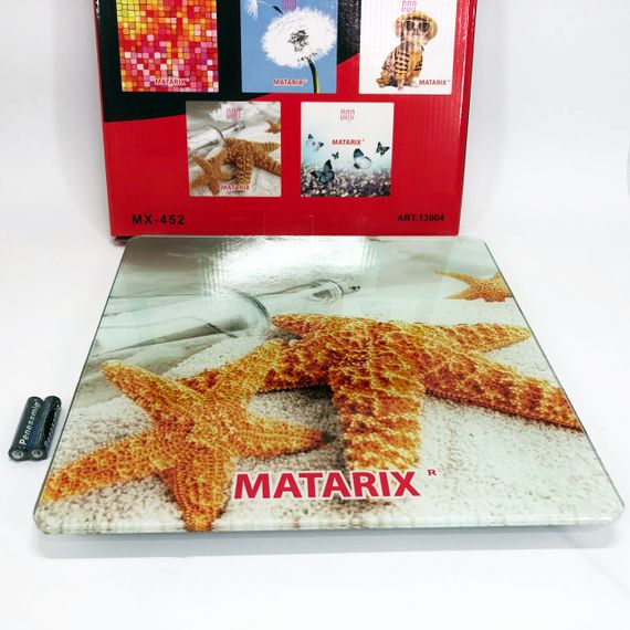 Ваги для підлоги MATARIX MX-452 180 кг, Ваги для вимірювання маси тіла, Електронні ваги зірки | Зображення 3