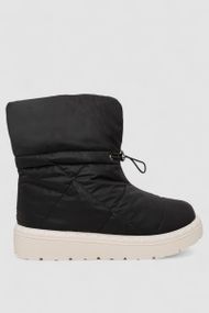 Дутики жіночі зимові на хутрі, колір чорно-бежевий, 248RFM300
