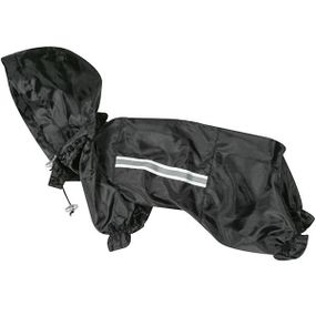Flamingo Raincoat Safety фламинго одежда для собак, защитный комбинезон с капюшоном и светоотражающими 26 см