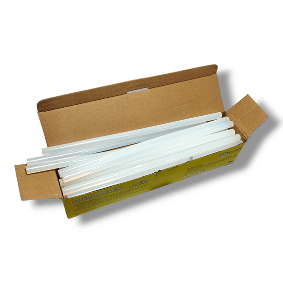 Клейові стрижні - 11,2х300 мм 1кг Прозорий в Коробцi, Сталь (арт.80170) | Зображення 1