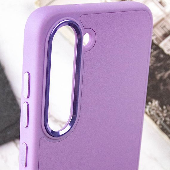 Шкіряний чохол Bonbon Leather Metal Style для Samsung Galaxy S23+ Бузковий / Dasheen | Зображення 4