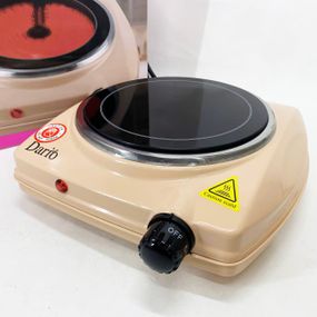 Плита электро для домашнего приготовления DARIO DHP121B 1200 Вт, Бытовая плита для приготовления AO-72