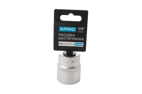 Головка шестигранная Apro - 27 мм x 1/2" (252727) | Зображення 1