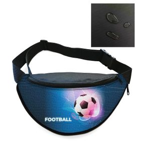 Сумка-бананка мужская/женская Футбол Sport 32×16 см с расширителем поясная сумка или сумка через плечо (02905)