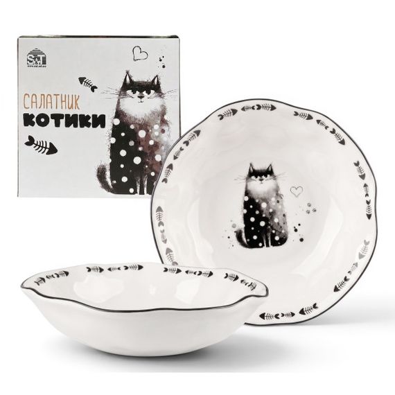 Салатник керамический Purrfect Cats 1,8л