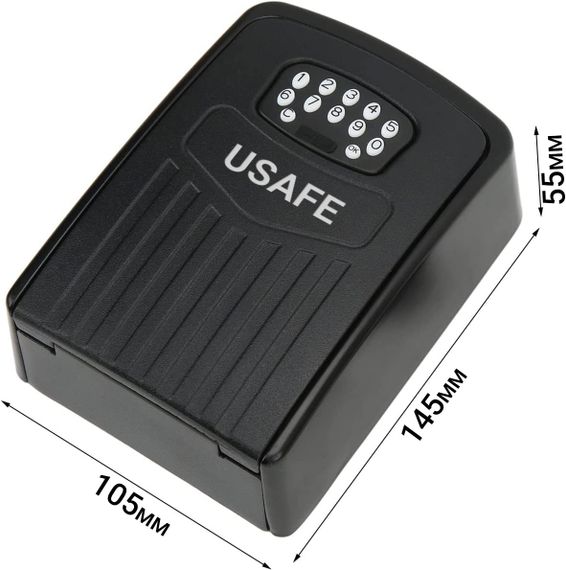 Электронный мини сейф для ключей uSafe KS-10 с кодовым замком и управлением со смартфона через Bluetooth, Черный (0167) | Зображення 3