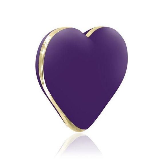 Вибратор-сердечко Rianne S: Heart Vibe Purple, 10 режимов работы, медицинский силикон | Зображення 1