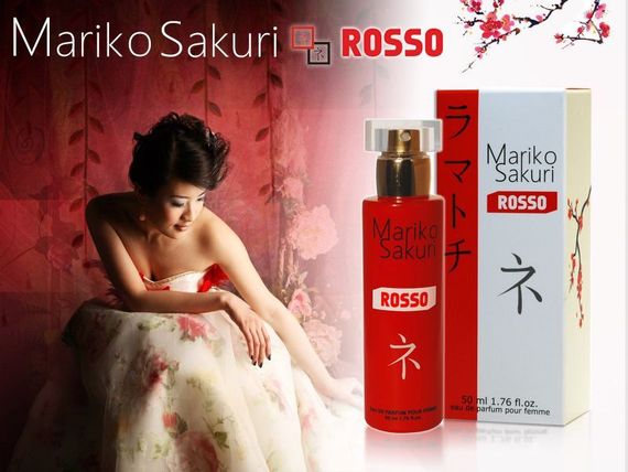 Духи з феромонами жіночі Aurora Mariko SAKURI ROSSO, 50 мл | Зображення 1