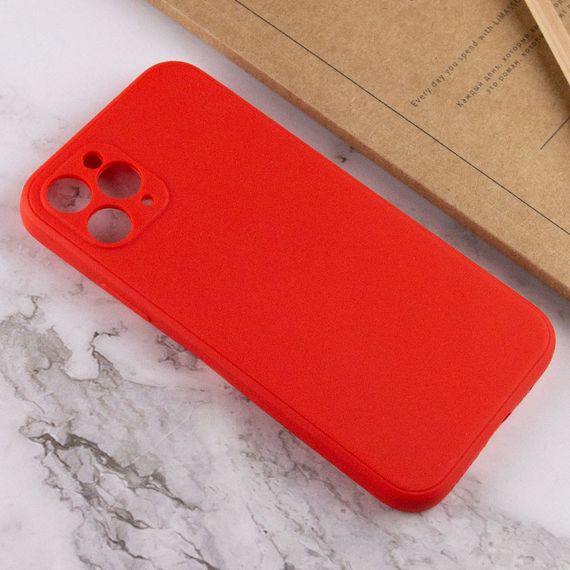 Силиконовый чехол Candy Full Camera для Apple iPhone 11 Pro (5.8") Красный / Red | Зображення 3