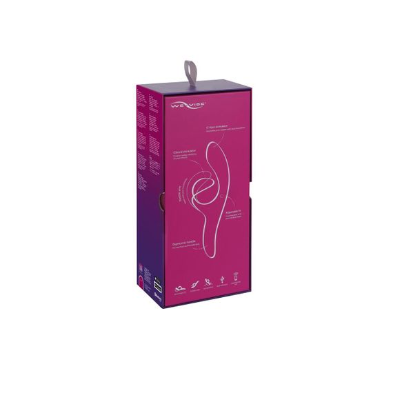 Смарт вибратор-кролик We-Vibe Nova Fuchsia, эргономичный, регулируемый угол наклона ствола sexstyle | Зображення 18
