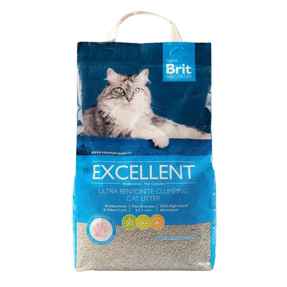 Наповнювач Brit Fresh Excellent Ultra Bentonite для котячого туалету бентонітовий 5 кг | Зображення 1