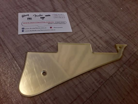 Пікгард панель для електрогітари гітарі Gibson Epiphone Cort Les Paul LP China золотий | Зображення 6