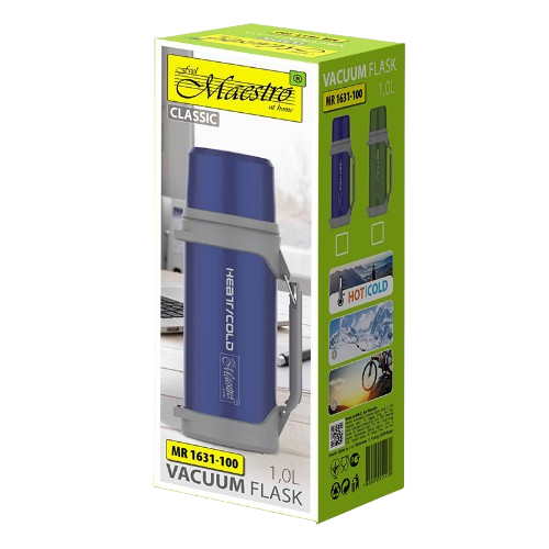 Термос 1000мл Maestro MR-1631-100-BLUE | Зображення 2