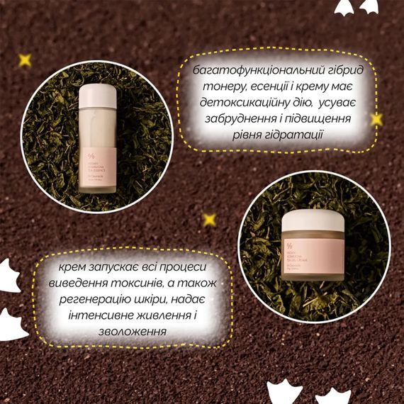 Веганський набір Dr. Ceuracle Vegan Kombucha Tea Beginning Set (essence, cream) | Зображення 2