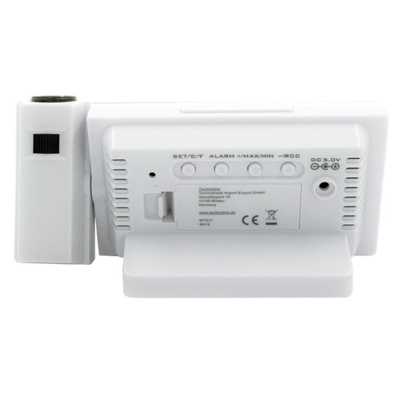 Годинник проекційний Technoline WT537 White (WT537) | Зображення 3