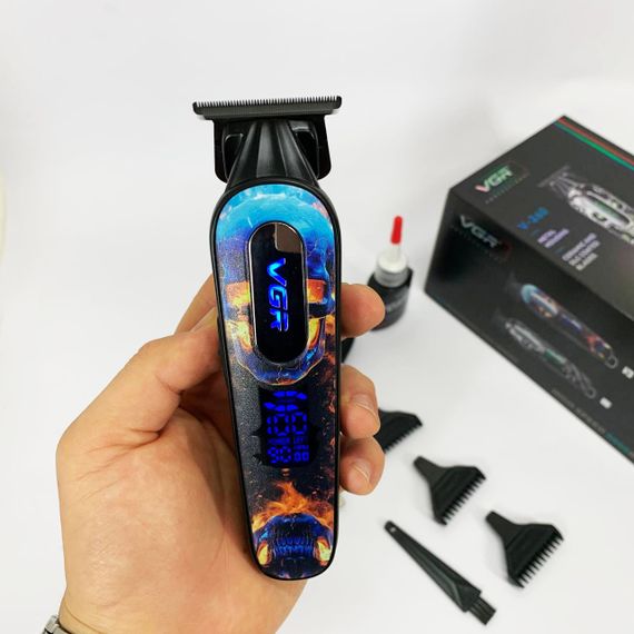 Електромашинка для волосся VGR V-260 RED, Професійна бритва-машинка для стрижки волосся UQ-15 | Зображення 7