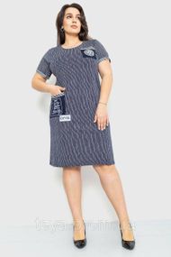 Плаття в смужку колір темно-синій розмір 9XL FA_007126