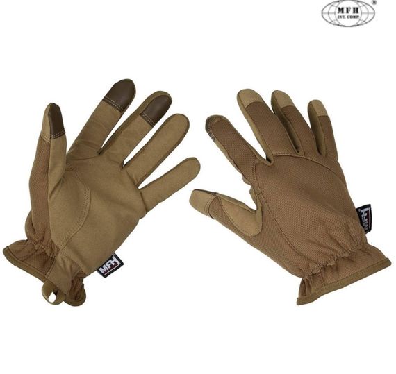 Рукавиці тактичні MFH Tactical Gloves Lightweight Coyote