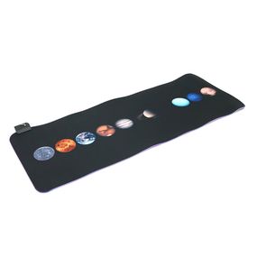 Коврик 300x800 для мыши "Planets marbles" тканевый с боковой прошивкой