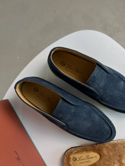 Лофери Loro Piana Open Walk темно-синього кольору ob435 | Зображення 2