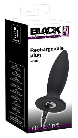 Анальна пробка - Black Velvets Rechargeable Plug Small | Зображення 5