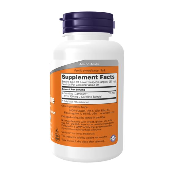 L-карнітин Now Foods L-Carnitine Pure Powder - 85g | Зображення 1