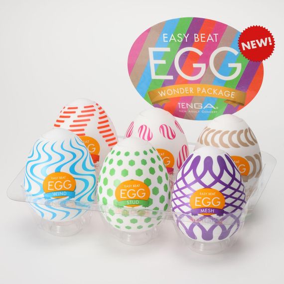 Набор мастурбаторов-яиц Tenga Egg Wonder Pack (6 яиц) Sex Aura | Зображення 1