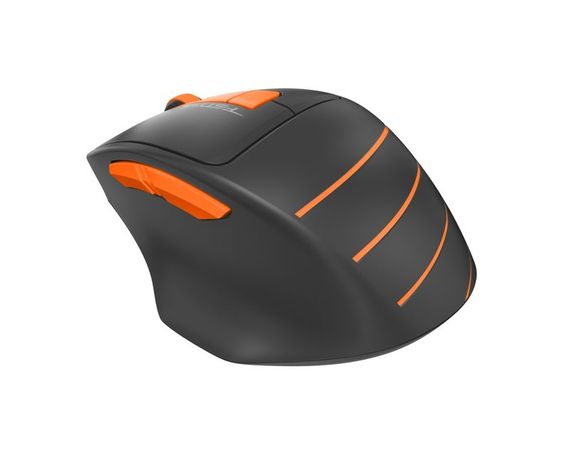 Миша бездротова A4Tech Fstyler FG30S (Orange), безшумна, USB, колір чорний+помаранчевий | Зображення 5