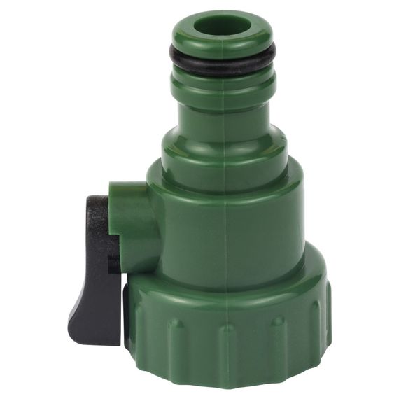 Кран запірний Grad в/р 3/4" з адаптером на конектор 1/2" (ABS) (5016985)