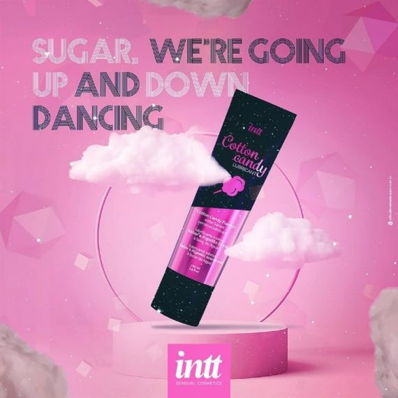 Їстівний лубрикант зі смаком солодкої вати Intt Cotton Candy, 100 мл | Зображення 2