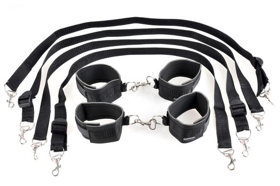 Бондажний набір - FFS Cuff & Tether Set Black | Зображення 1