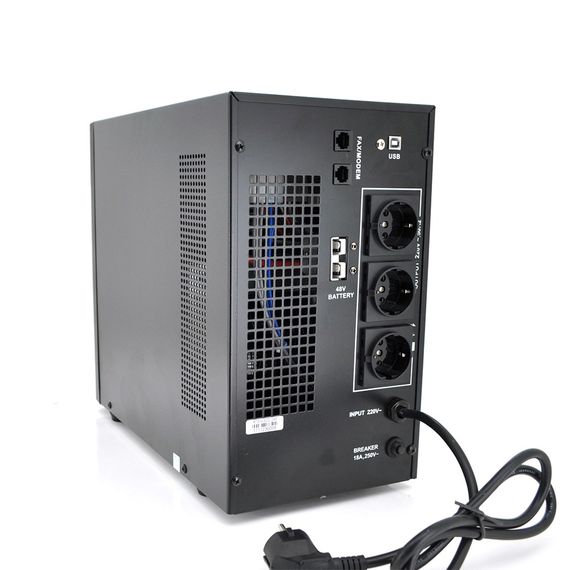 ДБЖ з правильною синусоїдою RITAR RTSW-3000(2100 Вт), 48В, під зовнішній АКБ, Q1 (535*340*495) 22,9 кг ( 380*195*330 ) | Зображення 1