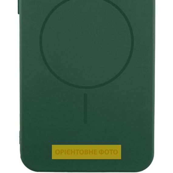 Чохол Silicone Cover Lakshmi Full Camera (AA) with MagFit для Samsung Galaxy S25 Edge Зелений / Dark green | Зображення 1